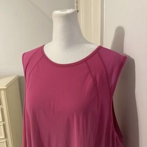 🍋 EUC Lululemon Sculpt Tank Top Mesh PINK LYCHEE 20 W1CS9S $58